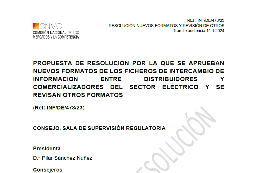 Resumen de la Propuesta de la CNMC para facilitar y agilizar los procesos relacionados con los autoconsumos colectivos (Comunidades solares)